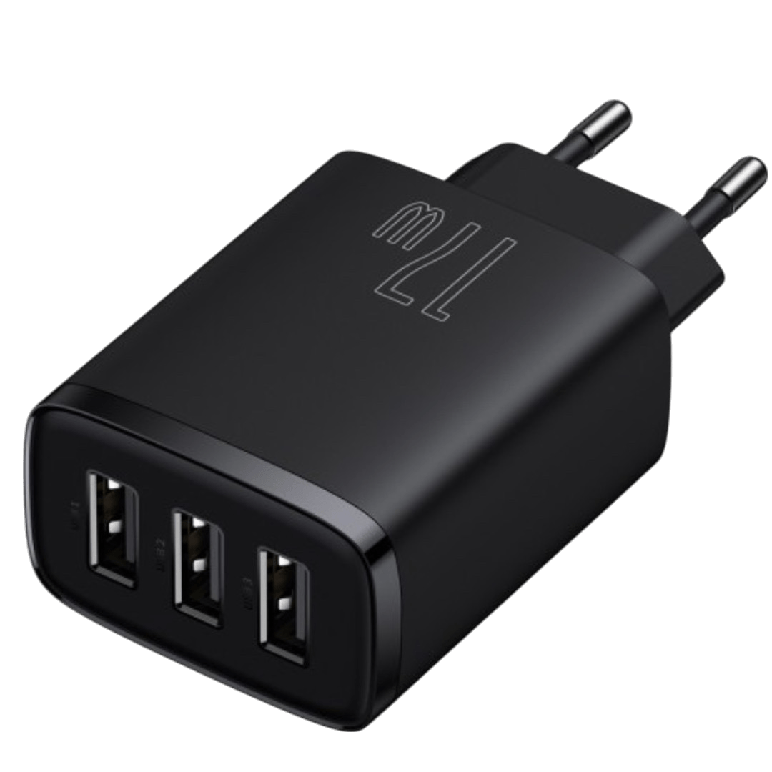 Baseus Compact Charger 3U 17W EU Black
