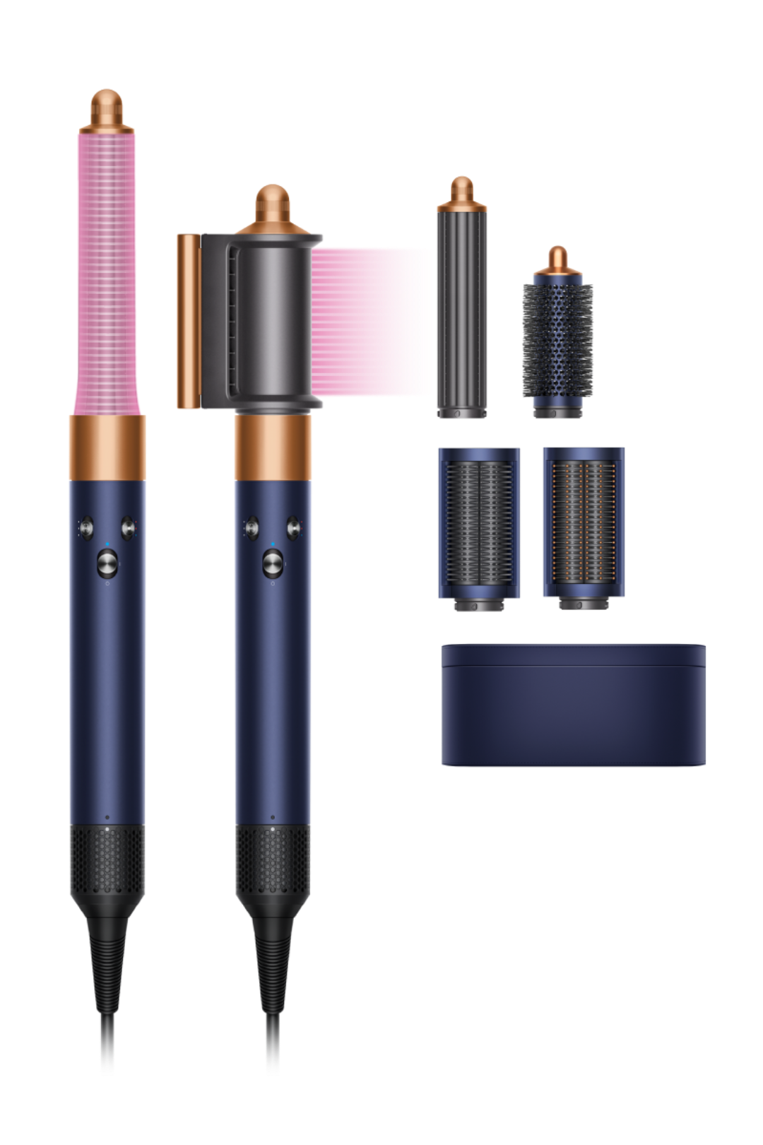 Dyson HS05 Airwrap Complete Long – Style Without Extreme Heat(Prussian Blue / Rich Copper)