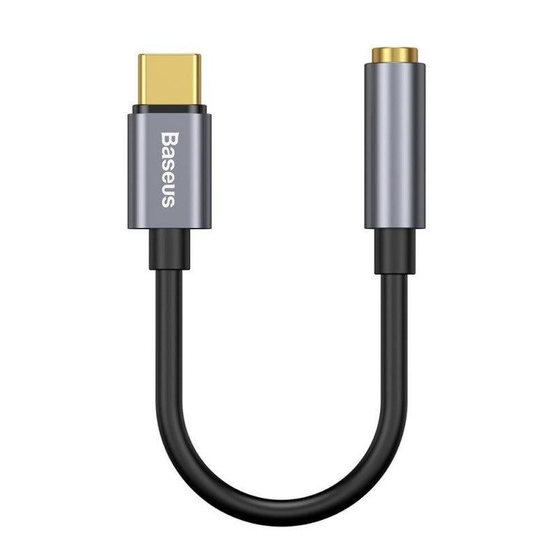 Baseus Cable Reduction From USB-C To 3.5mm Audio Jack L54 (female) Deep Gray