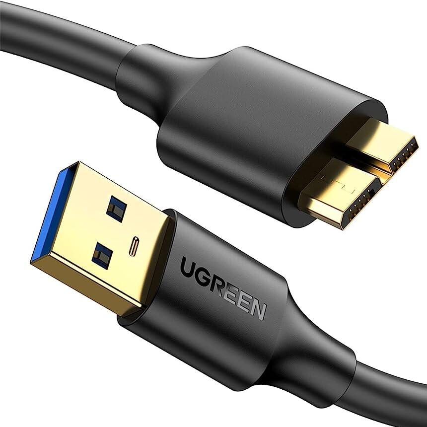 UGREEN USB 3.0 A Male to Micro USB 3.0 Male Cable 0.5m Black