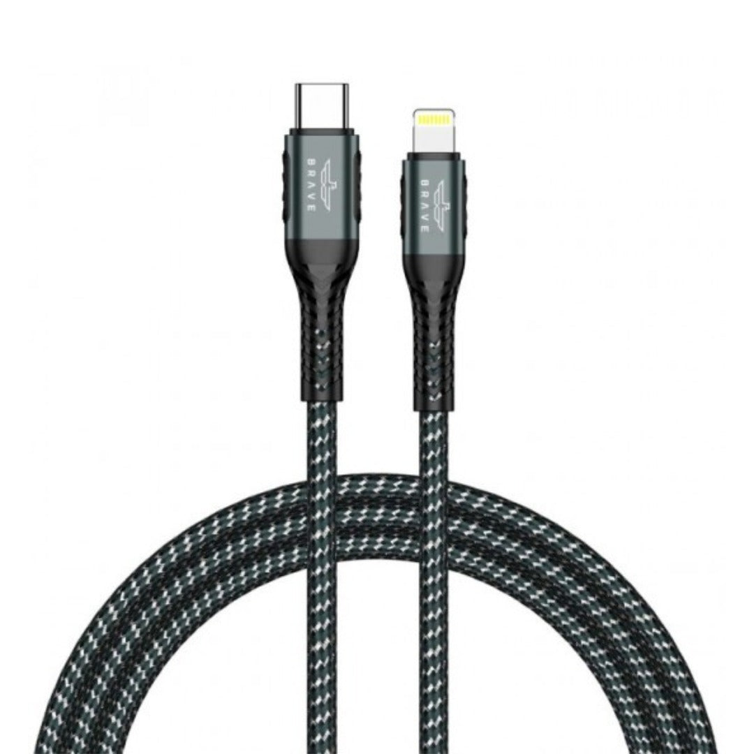 BRAVE Braided Data Cable Type-C to Lightning Cable BDC-37