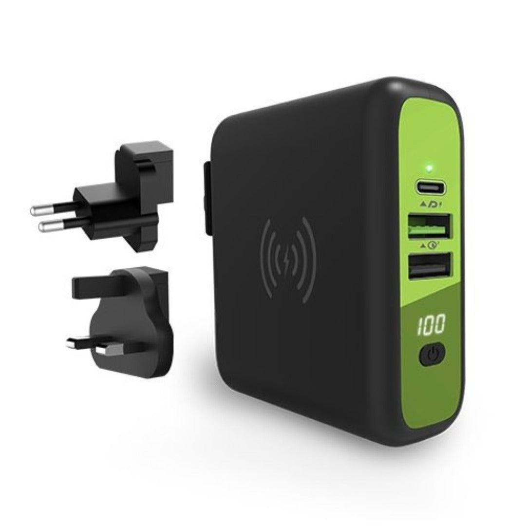 Goui Mbala Wall charger + Power Bank with built-in wireless charging 8000mAh