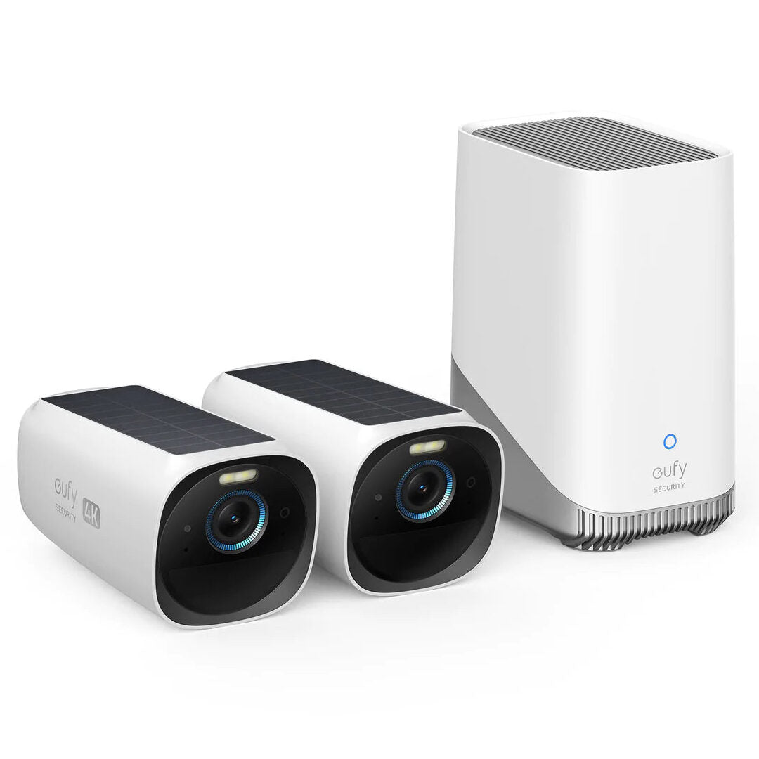 Eufy eufyCam 3 2+! kit Wire-free Security Camera With 4k Ultra HD and Solar Power
