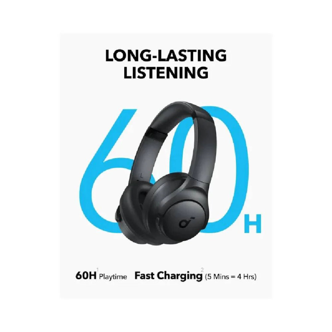 Soundcore by Anker Q11i – Wireless Over-Ear Headphones with 60H Battery, BassUp, & App EQ (Black)
