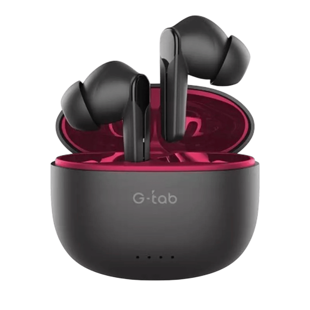 G-tab X5 Pro TWS Earbuds, Noise Cancellation, Black