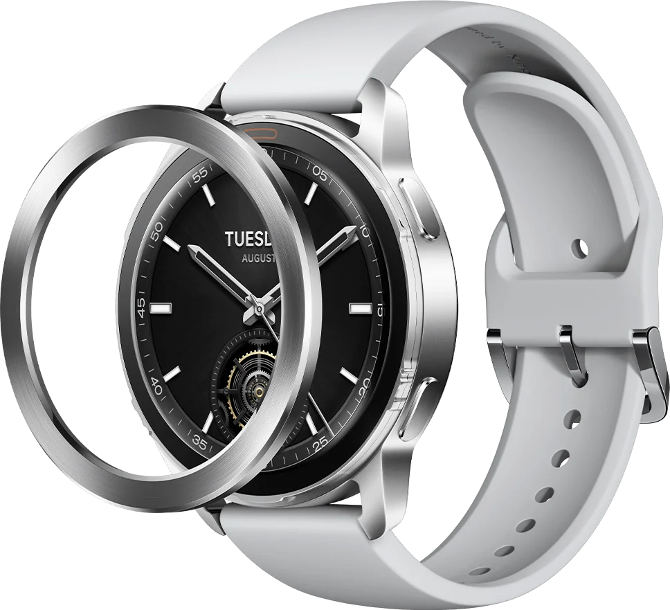 Xiaomi Watch S3 – AMOLED Display, Dual-Band GPS, Bluetooth Calling & 15-Day Battery (Silver)