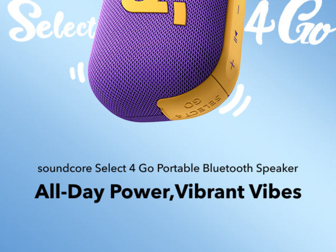 Soundcore Select 4 Go – Ultra-Portable Waterproof Bluetooth Speaker (Purple)