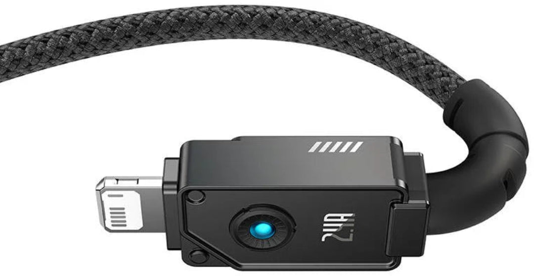 Baseus USB-A to Lightning Fast Charging Cable – 2.4A, 1M (Black)- Durable Cable for iPhone & iPad