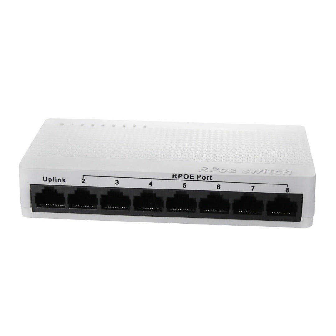 G-Vision 8-Port PoE Ethernet Switch with Gigabit Uplink