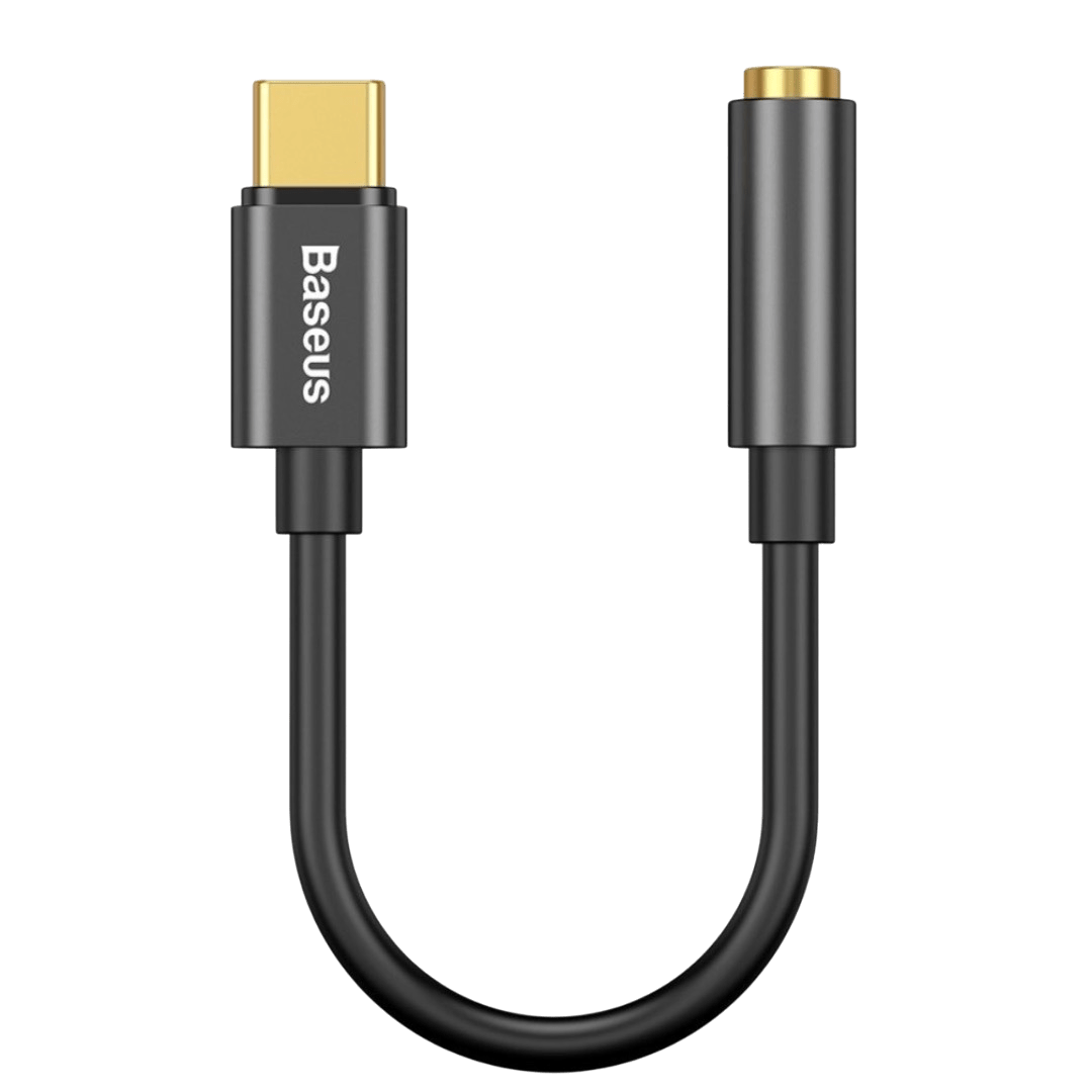 Baseus Headphone Adapter Type-C to 3.5MM Female Adaptor L54 - Black