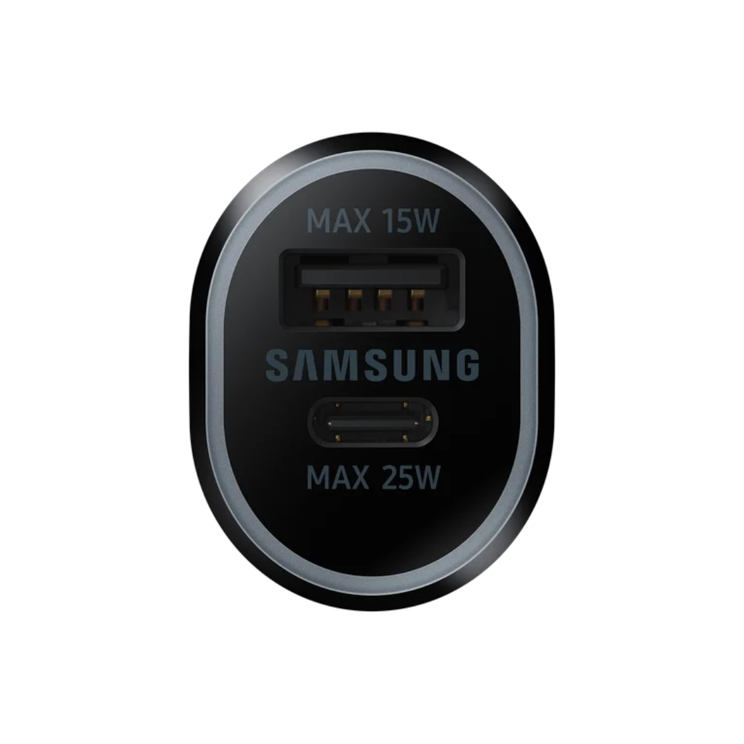 Samsung 40W Dual USB Car Charger – 25W USB-C, 15W USB-A