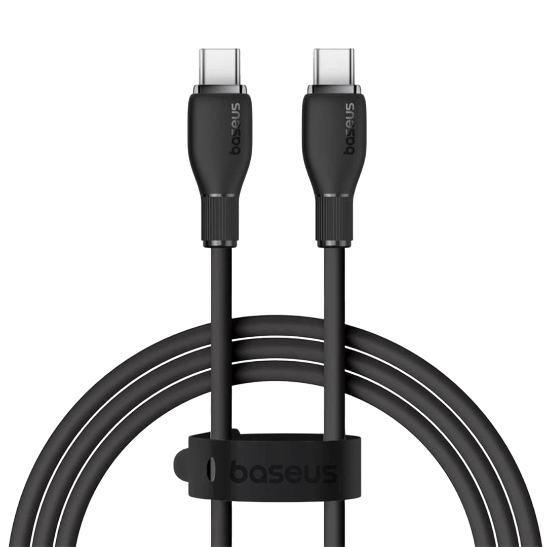 Baseus Cable Pudding Series Fast Charging Type-C To Type-C 100W-1.2M Black
