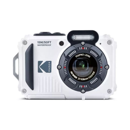 KODAK PIXPRO WPZ2 Waterproof Digital Camera – 16MP, 4x Optical Zoom, Full HD 1080p Video, Rugged Design for Underwater & Outdoor Use-White