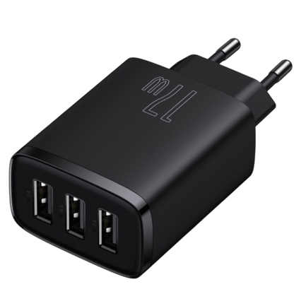 Baseus Compact Charger 3U 17W EU Black