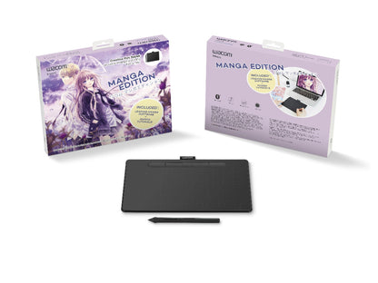 Wacom Intuos Manga Edition – Bluetooth Graphics Tablet with 4096 Pressure Levels & Clip Studio Paint Pro