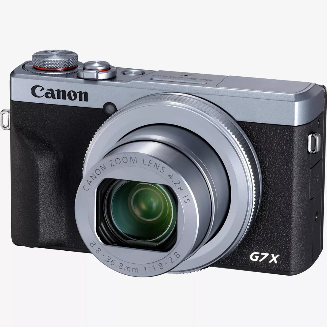 Canon PowerShot G7 X Mark III – 20.1MP 1.0" CMOS Sensor, 4K Video, Flip Screen, Wi-Fi & Bluetooth – Vlogging & Live Streaming Camera- Silver