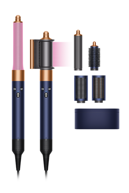 Dyson HS05 Airwrap Complete Long – Style Without Extreme Heat(Prussian Blue / Rich Copper)