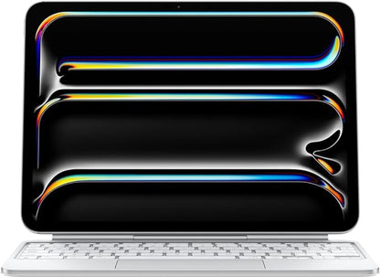 Apple Magic Keyboard for iPad Pro 11‑inch (5th Gen M4, 2024) -USB‑C Backlit Keyboard with Haptic Trackpad– White