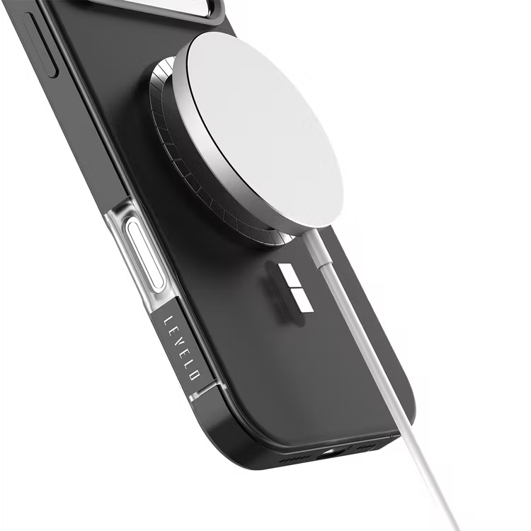 Levelo Opulis MagSafe Frosted Case Black - iPhone 17 Pro Max