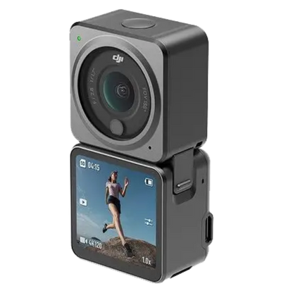 DJI Action 2 Dual Screen Combo – Modular 4K Action Camera with Front & Rear Touchscreens, Magnetic Design, and RockSteady 3.0 Stabilization