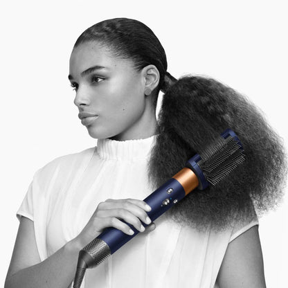 Dyson HS05 Airwrap Complete Long – Style Without Extreme Heat(Prussian Blue / Rich Copper)