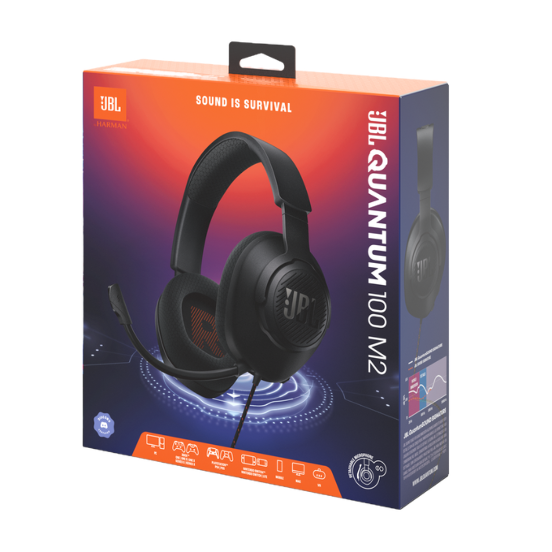 JBL Quantum 100M2 – Pro Wired Headset with Game-Ready Sound Profile
