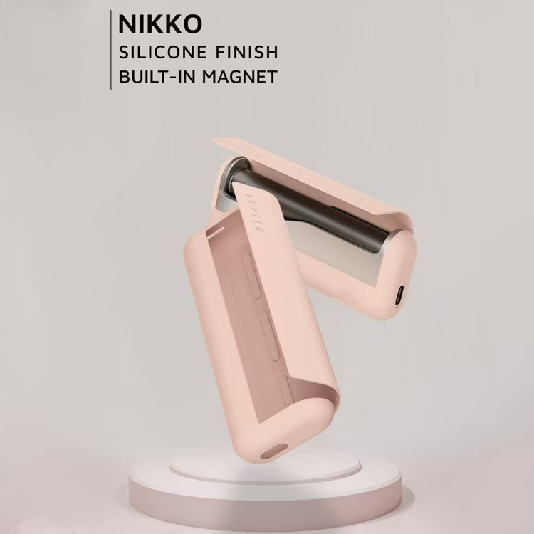 Levelo Nikko Silicone Case for IQOS ILUMA Prime 2023 Slip-Resistant Beige