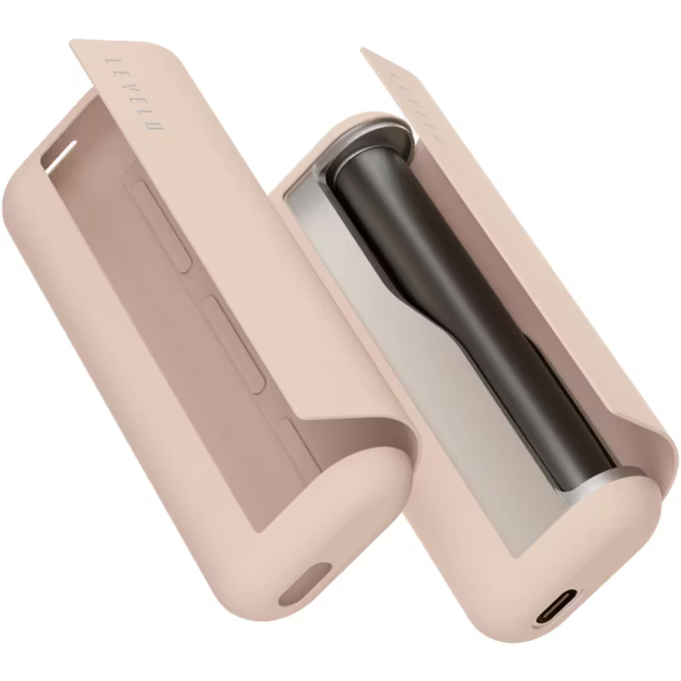 Levelo Nikko Silicone Case for IQOS ILUMA Prime 2023 Slip-Resistant Beige