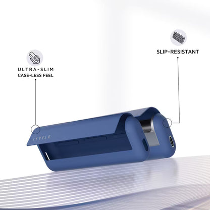 Levelo Nikko Silicone Case for IQOS ILUMA Prime 2023 Slip-Resistant Blue