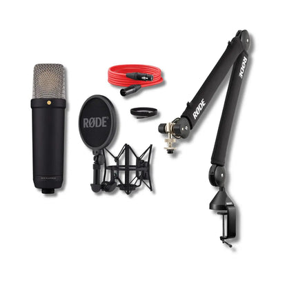 Rode NT1 5th Gen — Studio Condenser Microphone with Dual XLR & USB Connectivity & 32-bit Float Audio-Black