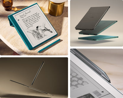 Amazon Kindle Scribe 64GB – Next-Gen E-Ink Note-Taking Tablet with Premium Pen - Metallic Jade