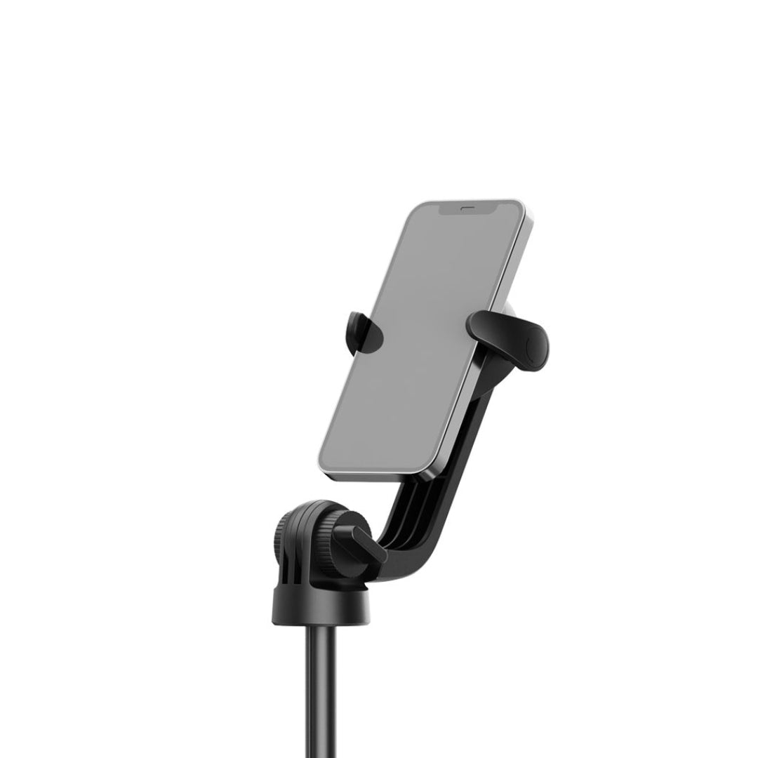 Porodo MagSafe Selfie Tripod – Magnetic Mount, Foldable, Adjustable, Black