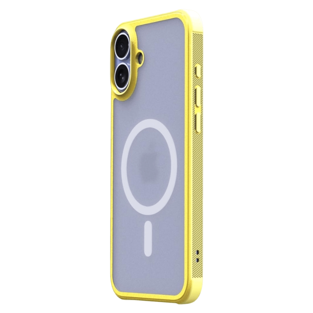Araree Cover Duple M Armor for iPhone 16 ,Compatible with MagSafe, Yellow