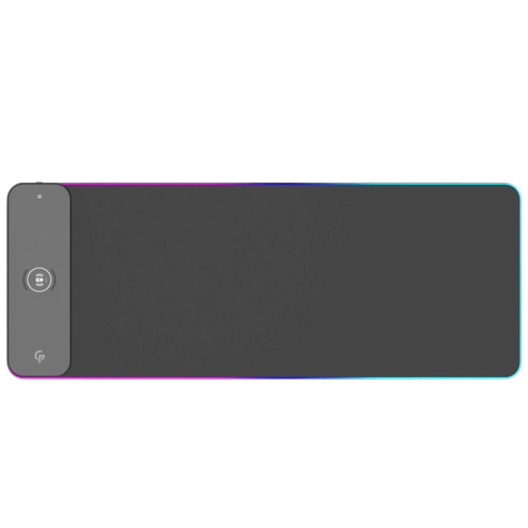 Porodo Gaming RGB Gaming Mouse Pad With 15W Fast Wireless Charger