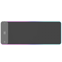 Porodo Gaming RGB Gaming Mouse Pad With 15W Fast Wireless Charger