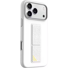 Levelo Morphix Silicone GripStand Case for iPhone 17 Pro Max Silver