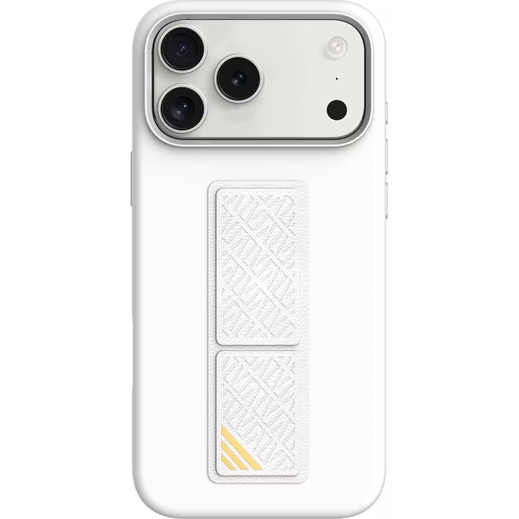 Levelo Morphix Silicone GripStand Case for iPhone 17 Pro Max Silver