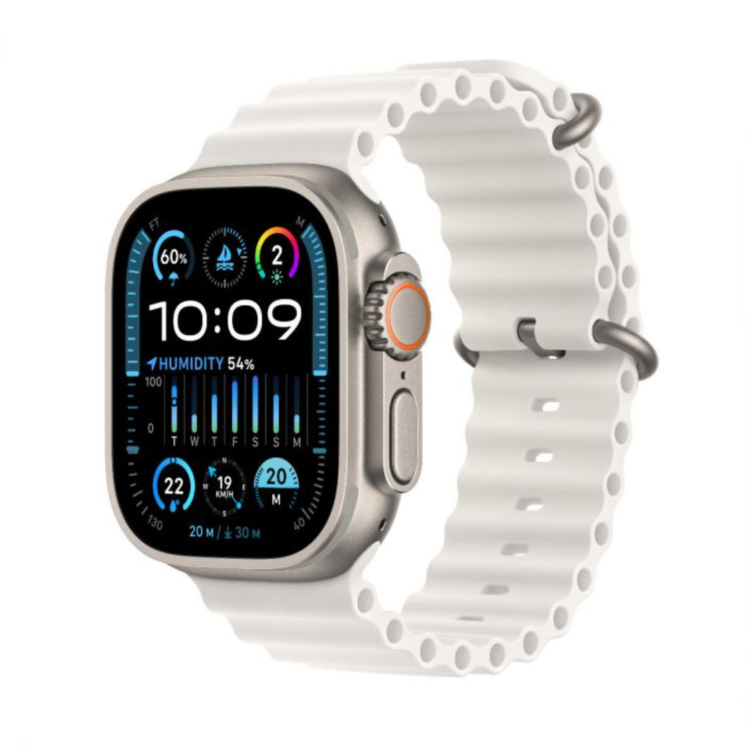 Apple Watch Ultra 2 –Titanium Smartwatch with Ocean Band, Dual-Frequency GPS & 100m Water Resistance