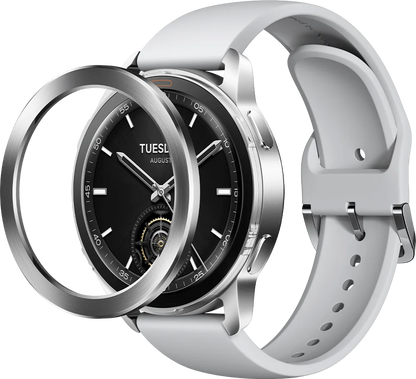 Xiaomi Watch S3 – AMOLED Display, Dual-Band GPS, Bluetooth Calling & 15-Day Battery (Silver)