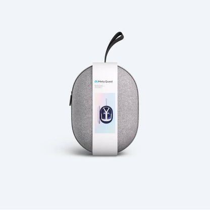 Meta Quest 3 Compact Carry Case – Stylish, Secure & Ready for Travel- Gray