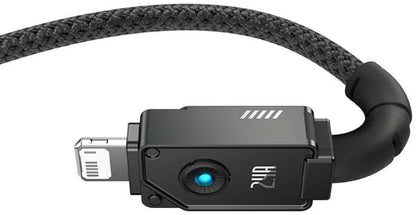 Baseus USB-A to Lightning Fast Charging Cable – 2.4A, 1M (Black)- Durable Cable for iPhone & iPad