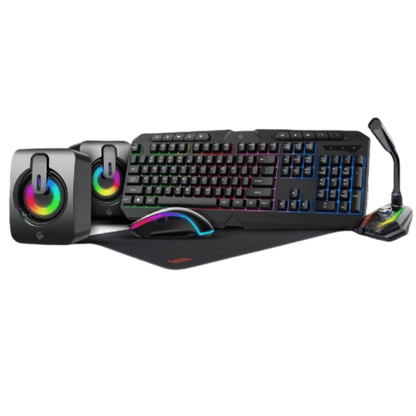 Porodo 5 in 1 Ultimate Gaming Kit with Rainbow Effect