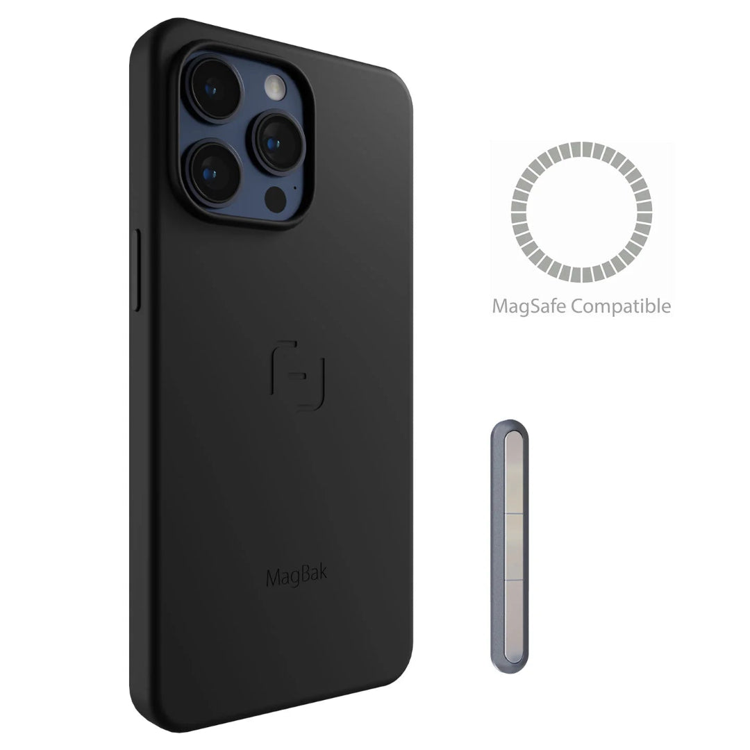 MagBak Cover + MagSticks for iPhone 15 Pro – Magnetic Mountable Case with Slim Protection