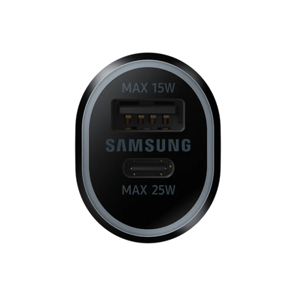 Samsung 40W Dual USB Car Charger – 25W USB-C, 15W USB-A