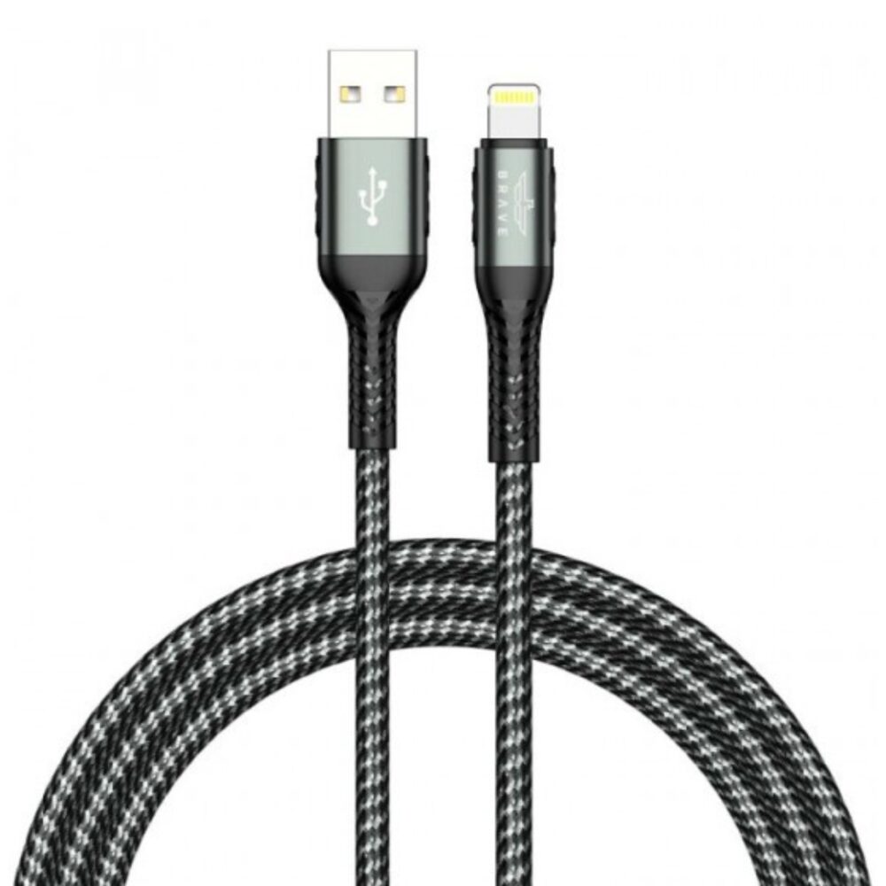 BRAVE Braided Data Cable USB-A to Lightning Cable BDC-34