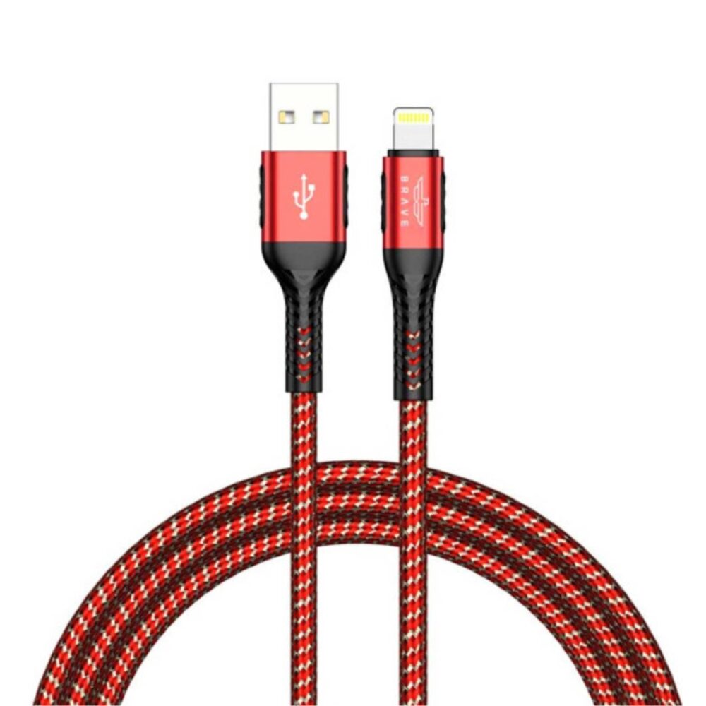 BRAVE Braided Data Cable USB-A to Lightning Cable BDC-33