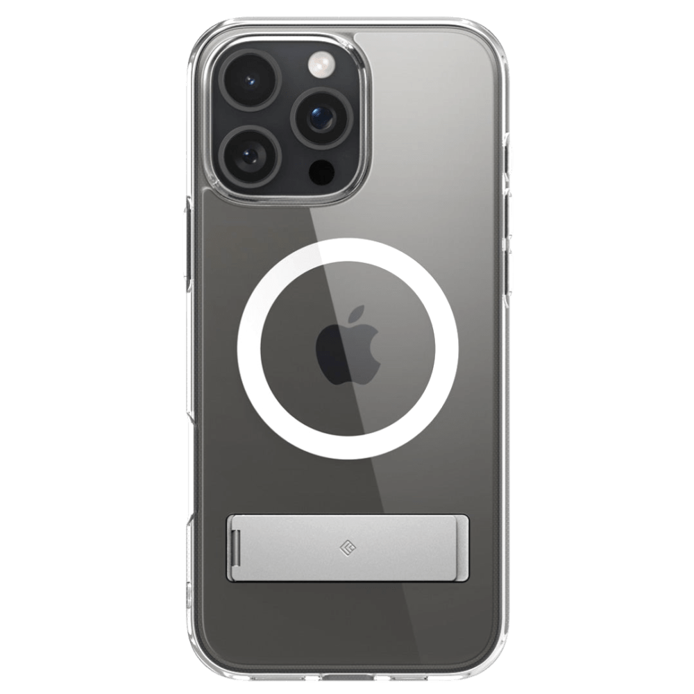 Caseology Cover IPhone 16 Pro -Capella MagFit Kickstand-Clear Gray