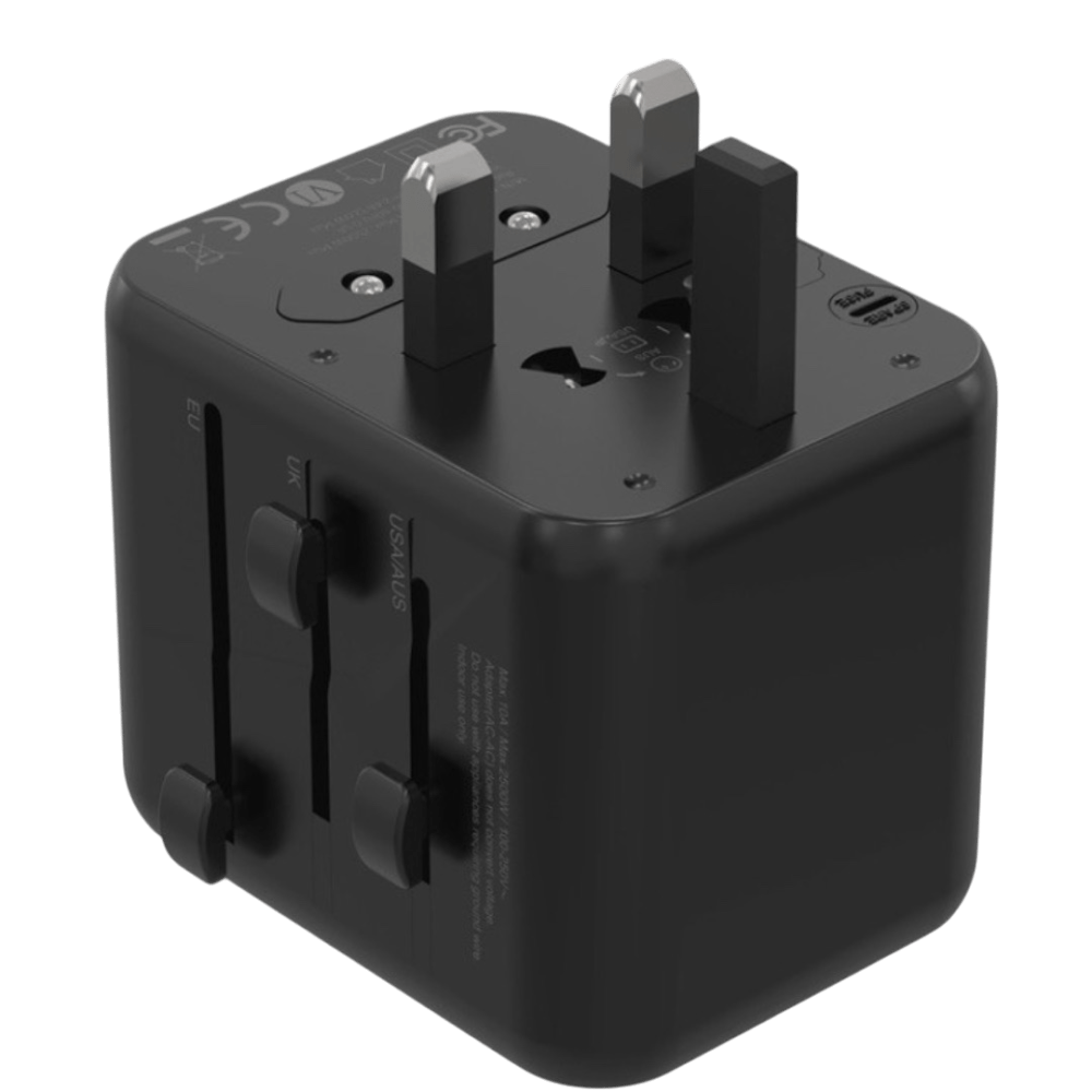 Porodo Dual USB-A Universal Travel Adapter 2.4A