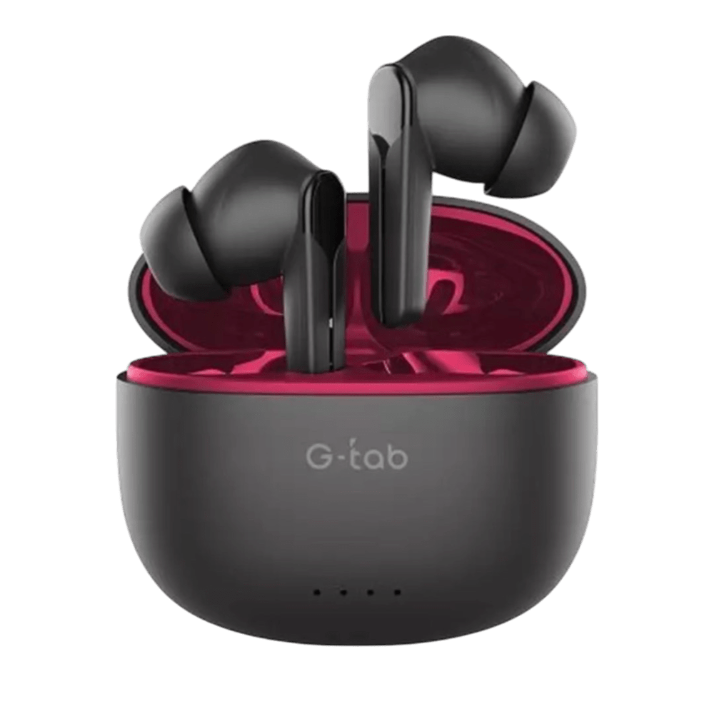 G-tab X5 Pro TWS Earbuds, Noise Cancellation, Black