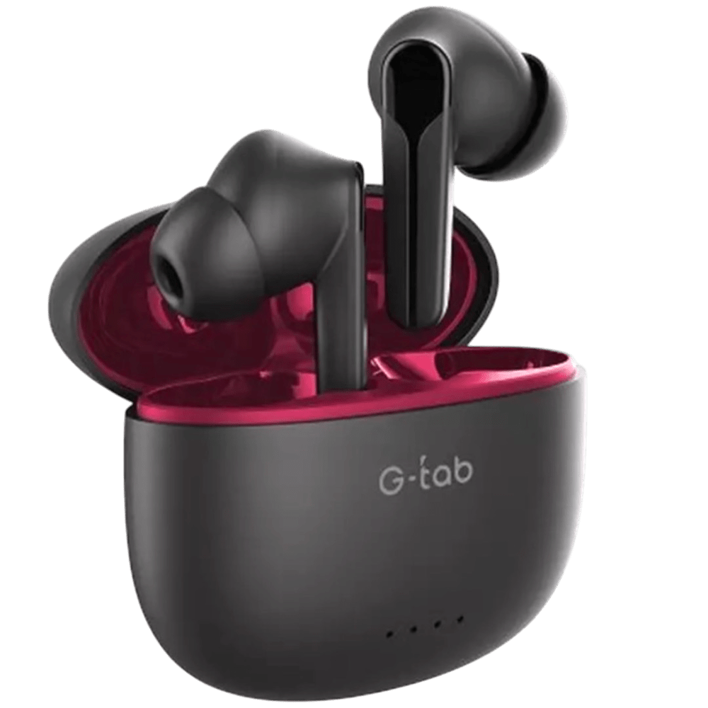 G-tab X5 Pro TWS Earbuds, Noise Cancellation, Black